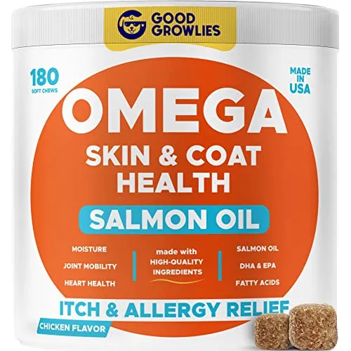 Omega 3 Alaskan Fish Oil Treats For Dogs (180 Ct) - Gg2hk