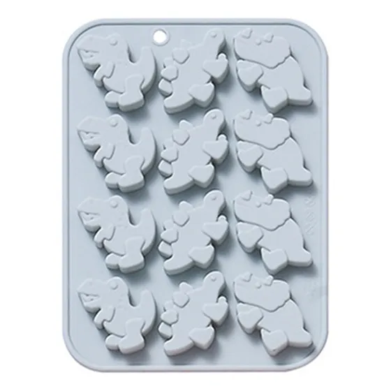 Moldes De Silicona Con Forma De Dinosaurio Con Azúcar Para T