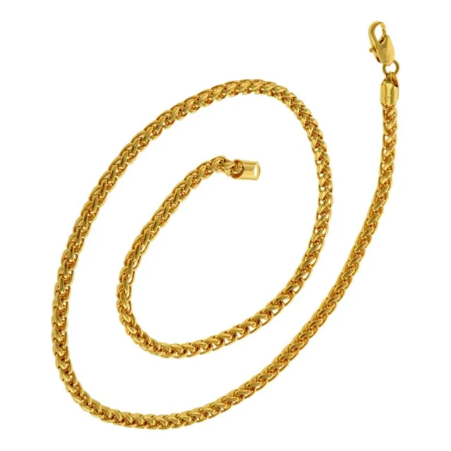 Cadena / Collar Hombre Enchape Oro 24k, 5mm, Mod. Tornado