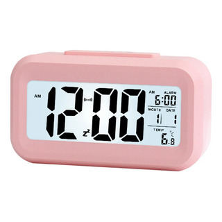 Reloj Digital Escritorio Lcd Numeros Grandes Temperatura Fecha Elegante Rosa Reloj Digital Escritorio Lcd Numeros Grandes Temperatura Fecha Elegante Rosa