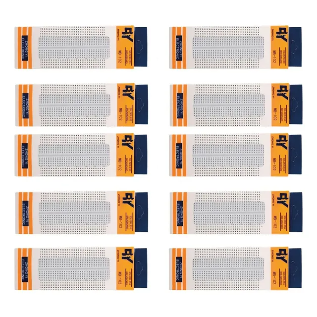 10 Piezas Protoboard 830 Puntos, Mb-102 Proto Arduino