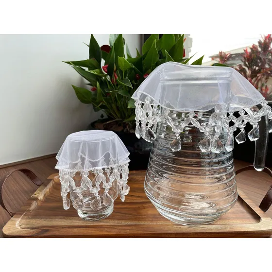 Cobre Jarra Transparente Bacalhau 20cm