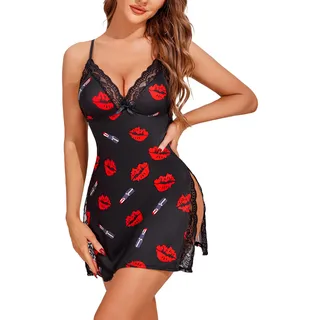 Babydoll Lencería Camisón De Encaje Dormir Sexi For Mujer Babydoll Lencería Camisón De Encaje Dormir Sexi For Mujer