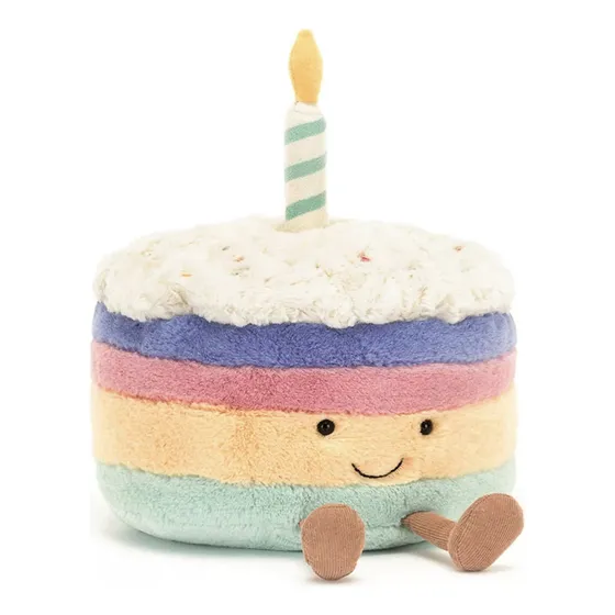 Peluche Pastel De Cumpleaños Colorido