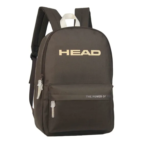 Mochila Head Urbana Deportiva Reforzada Gris Negro Color Marrón Diseño De La Tela Lisa