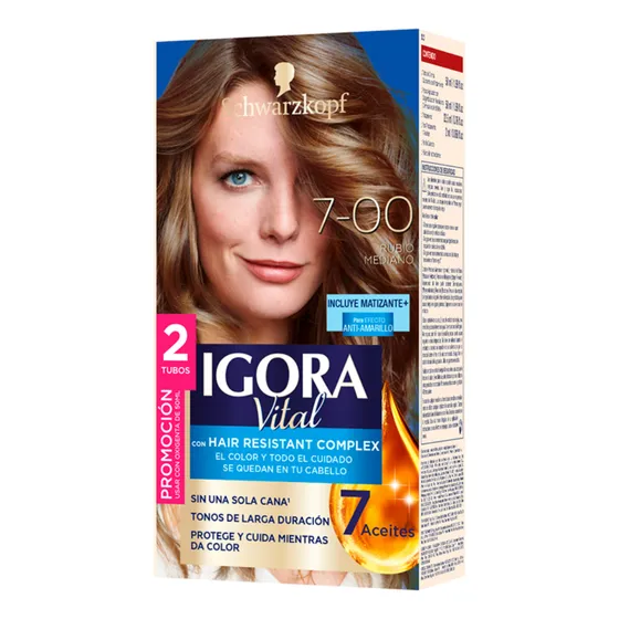 Tinte Igora Vital 7-00 Rubio Mediano