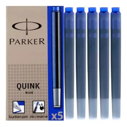 Cartuchos Parker Largos Estuche X 5 Unidades 