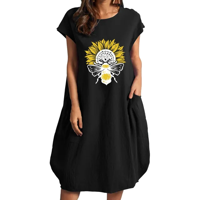 Vestido Nuevo Verano Para Mujer 2022 Suelto Bohemio Elegante