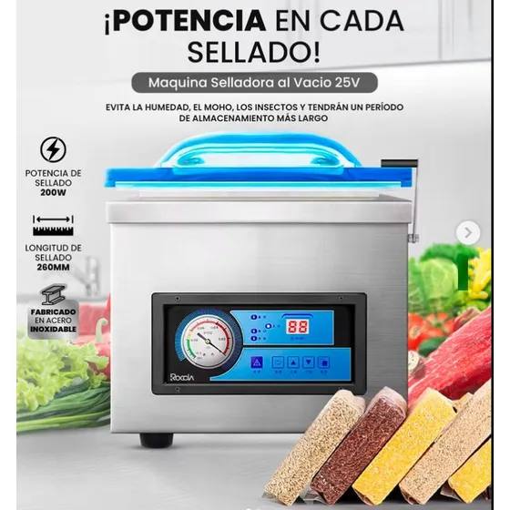 Selladora Al Vacio Industrial De 25v Diametro 260mm Nueva