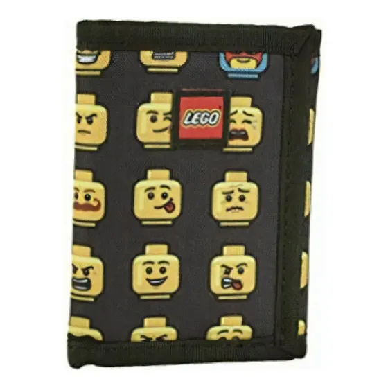 Carteira Lego Kids Minifigure, preta