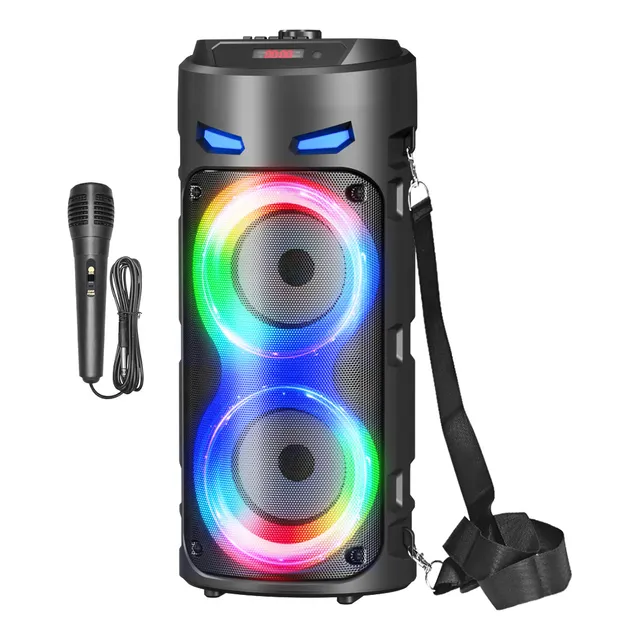 Subwoofer Portátil Bluetooth Bocina Con Microfono Recargable
