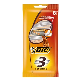 Maquinilla De Afeitar Desechable Triple Hoja Paquete De 8 Maquinilla De Afeitar Desechable Triple Hoja Paquete De 8