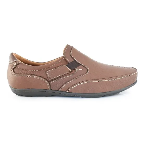 Alpargata Cuero Hombre Briganti Mocasin Confort - Hcal00714