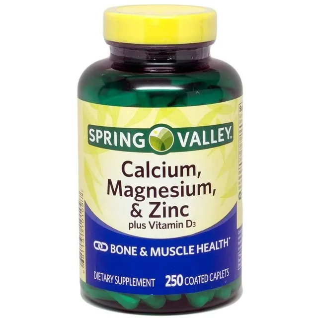Calcio Magnesio Y Zinc Spring Valley 250 Comprimidos