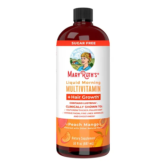 Multivitamínico Maryruths De 887 Ml Con Sabor Sin Sabor Para El Crecimiento Del Cabello
