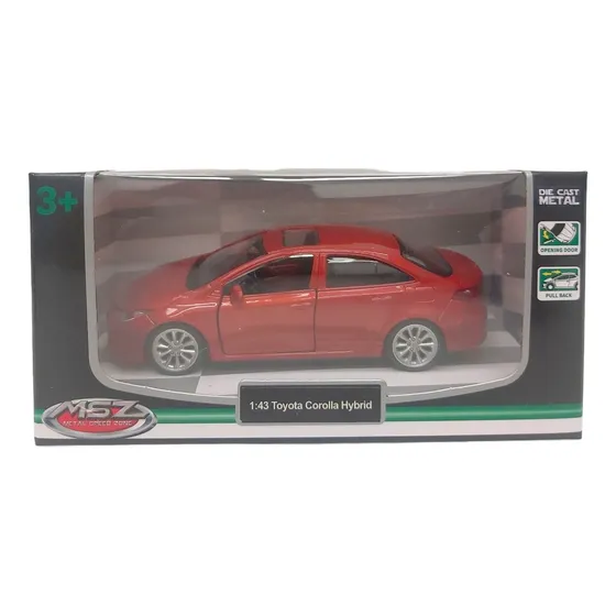 Auto De Colección Toyota Corolla Hybrid Escala 1:40 Msz Color Bordó