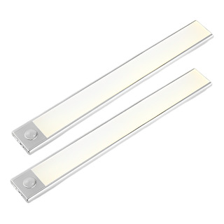 Kit 2 Luminária Led Sensor Presença Barra De Luz Banheiro Kit 2 Luminária Led Sensor Presença Barra De Luz Banheiro