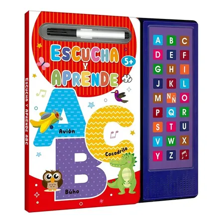 Libro Interactivo Para Niños Para Escuchar Y Aprender Letras