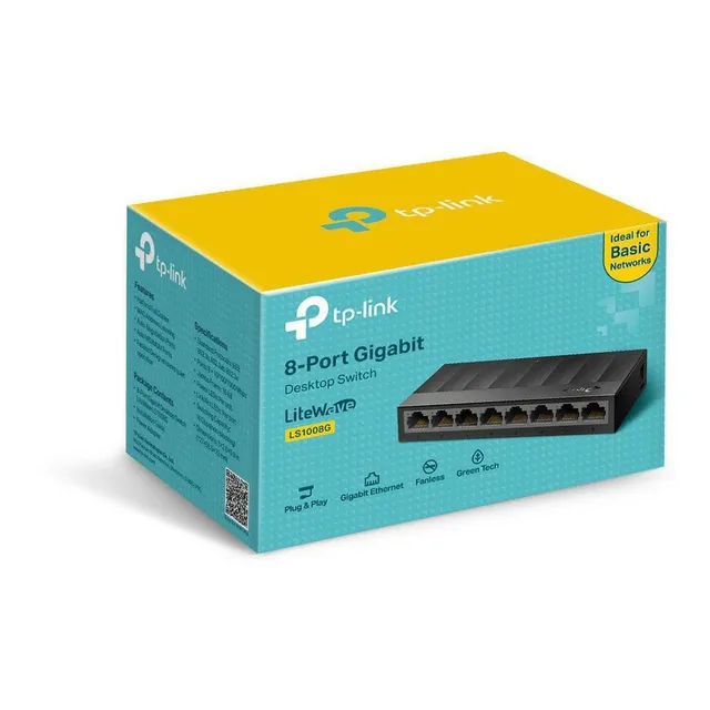 Conmutador TP-Link Gigabit Litewaave LS1008g de 8 puertos
