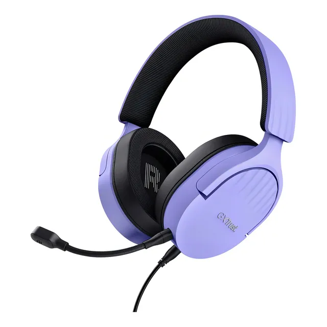 Auriculares Gamer Trust Gxt 489 Fayzo Purple Color Violeta