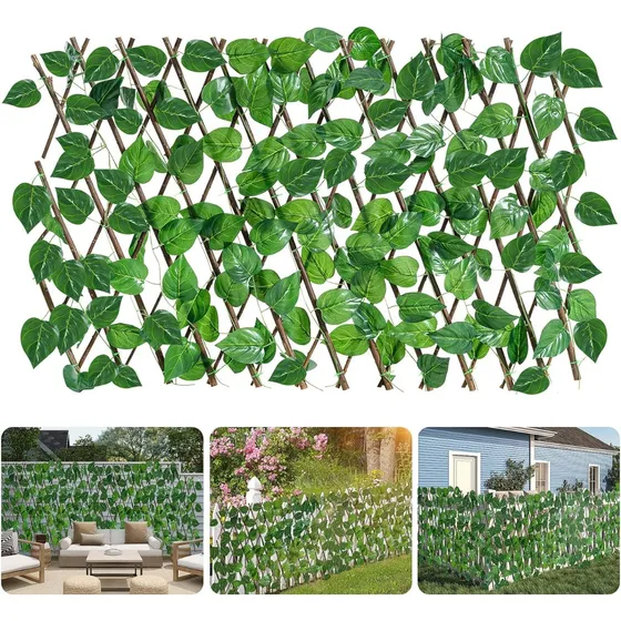 Pack 3 Enredadera Malla Madera Treillage Reja Valla Jardín