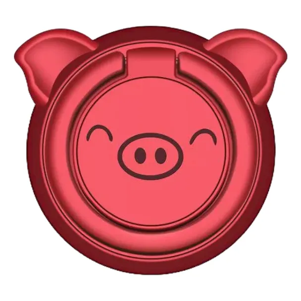 Suporte Anel Para Celular Porco Porquinho Iring Anelar