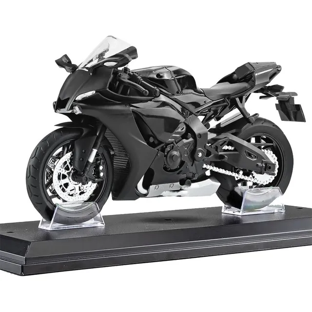 Yamaha Yzf R1 Miniatura Metal Moto Con Luces Y Sonido 1/12