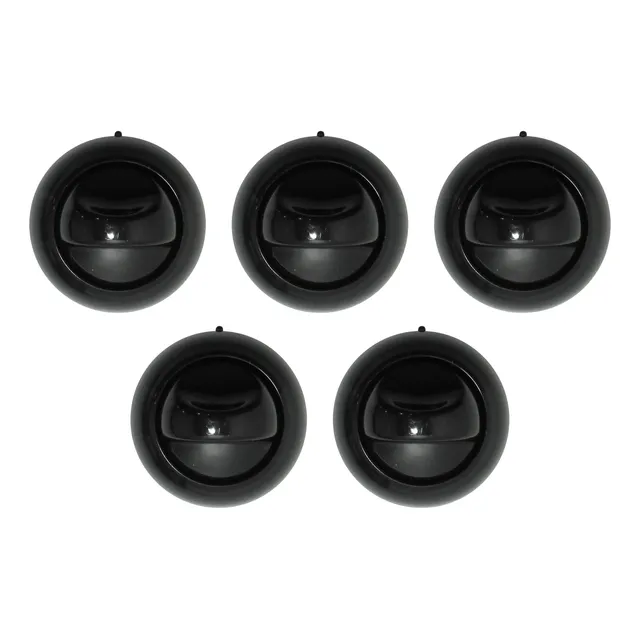Juego De 5 Perillas Para Longvie Negras 6mm Modelo 1331q