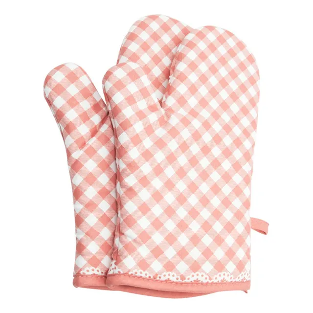 2 Guante Cocina Algodon Hornear Para Cocinar Barbacoa