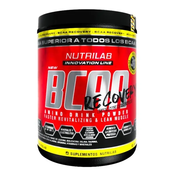 Nutrilab Bcaa Recovery 300 Grs Aminoácidos Ramificados Sabor Anana