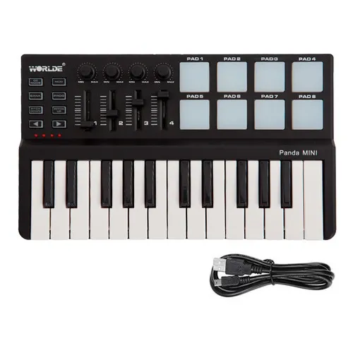 Controlador de teclado Panda Mini 25 teclas USB 8 pads