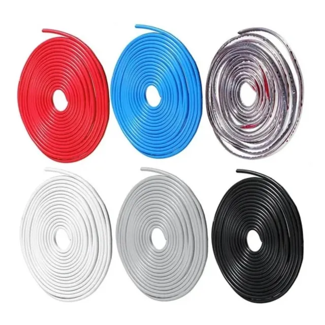 Guarda Protector Puerta Auto Goma Flexible Gris X5mts