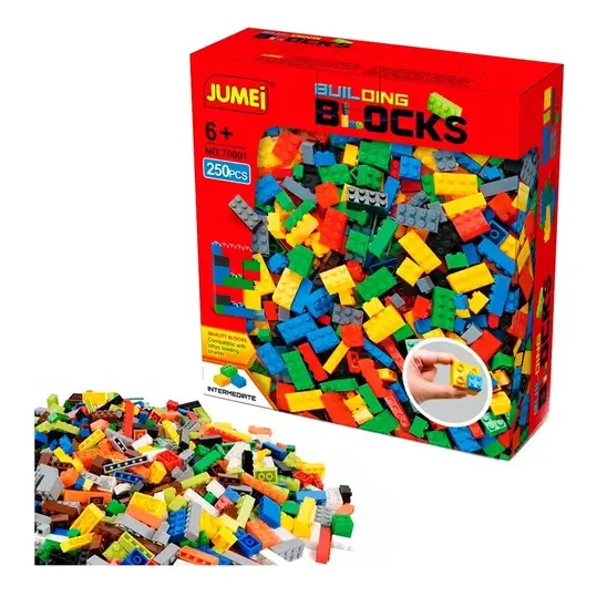 Juego Bloques Plasticos Para Armar Y Jugar 500 Piezas Jumei