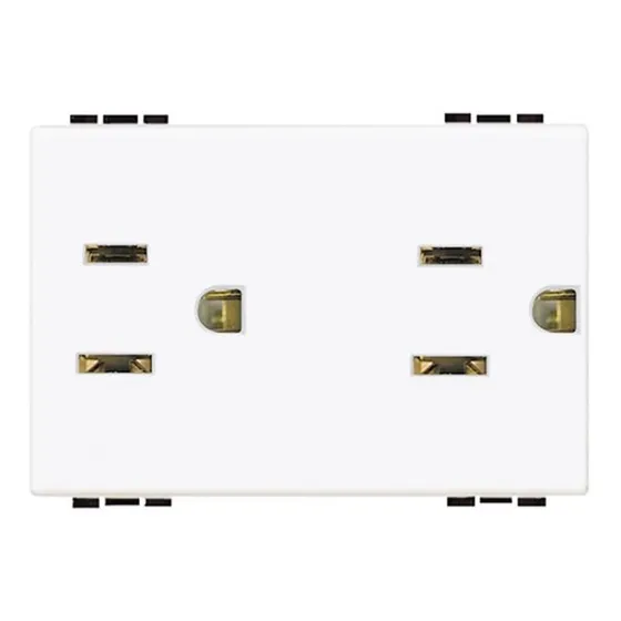 Contacto Dúplex Bticino Living Light 15a N4188 10piezas