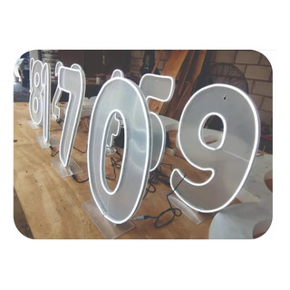 Número Luminoso Neón Led Fiesta 10pz, Del 0al9, 80cm Alto Número Luminoso Neón Led Fiesta 10pz, Del 0al9, 80cm Alto