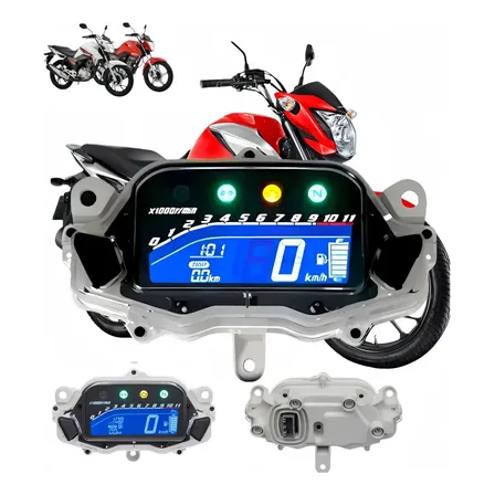 Painel Digital Para Honda Cg Titan 160 Com Tela Lcd, Blackout E Luz Azul