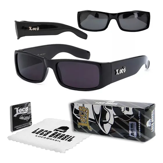 Óculos De Sol Locs Brasil - Og Bk - Gangsta Uv400 Kp3clfr