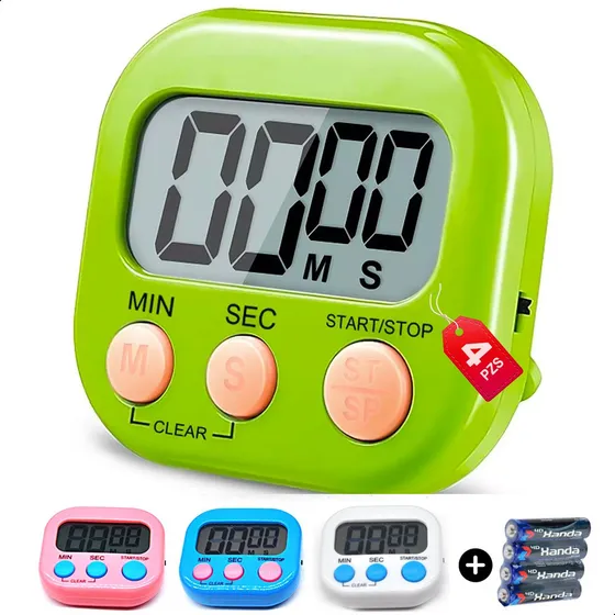 . 4 Temporizadores De Cozinha Digitais Egg Timer Stopwatch