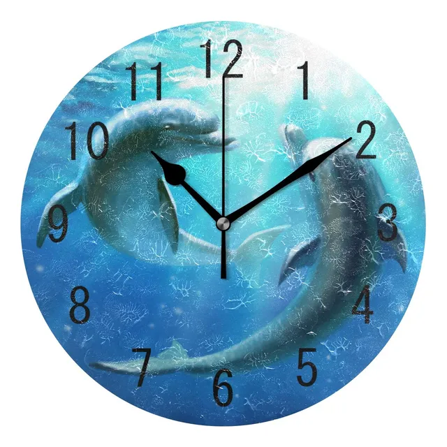 Alaza Decoracion Para Hogar Ocean Sea Dolphin Love Round No