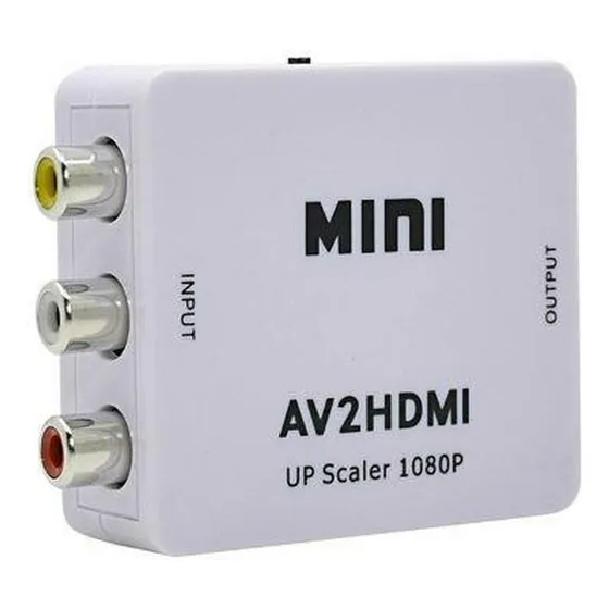 Convertidor De Adaptador De Video Compuesto De 3 Rca Av A Hdmi