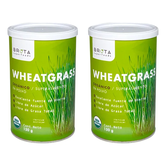 Wheatgrass Orgánico En Polvo 150 G Brota (pack 2 Unidades)