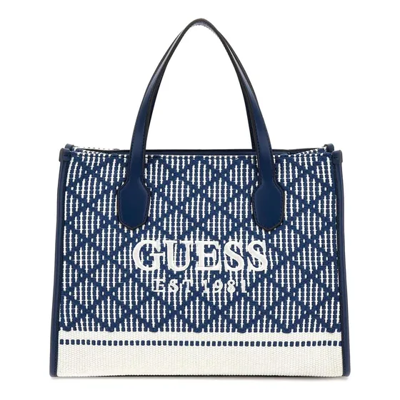 Bolsa Guess Silvana Com Compartimento Duplo, Azul Marinho