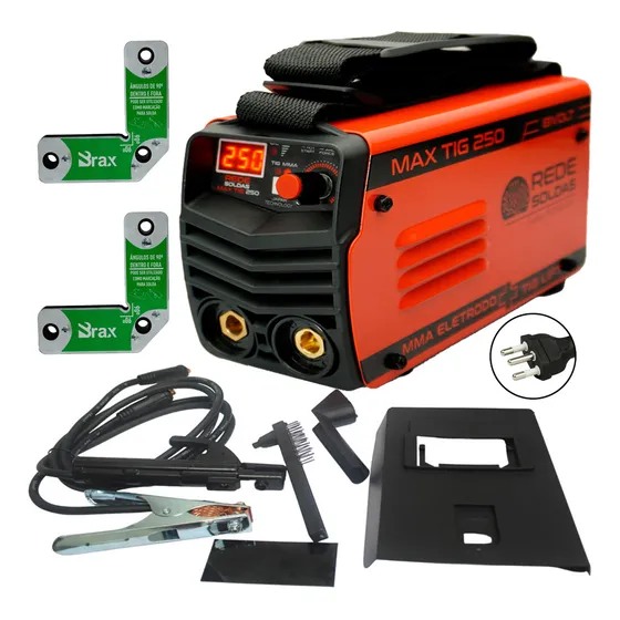 Aparelho Inversor Solda Eletrodo Tig 250a Bivolt Esquadro