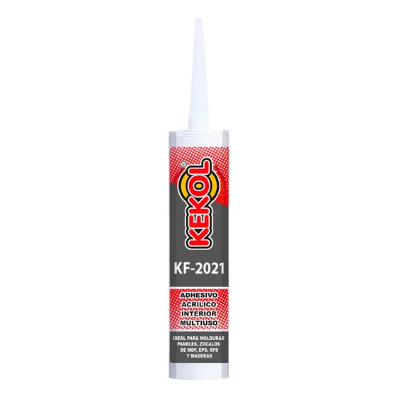 Pegamento en Cartucho Kekol KF-2021 color blanco de 380 gramos Viscoso No Tóxico
