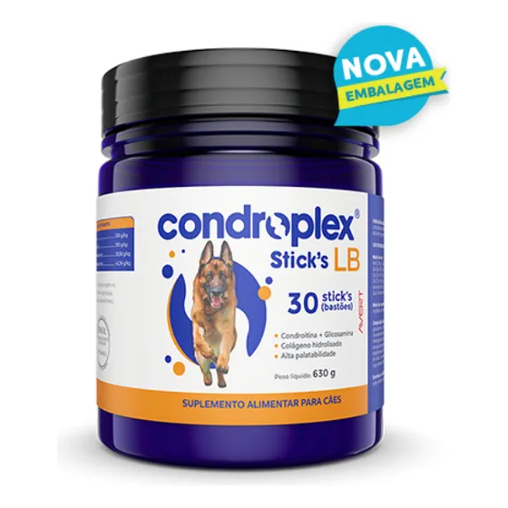 Condroplex Sticks Lb Suplemento Alimentar Para Cães 30 Und
