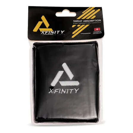 Muñequera Negra Maxima Absorcion Sudor Padel/ Tenis Xfinity