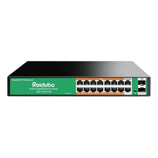 Interruptor Poe Gigabit Ethernet De 18 Puertos Hasta 250 W