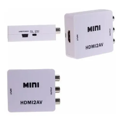 Convertidor Adaptador De Hdmi A Rca Video Version 1080p | Cuotas sin interés