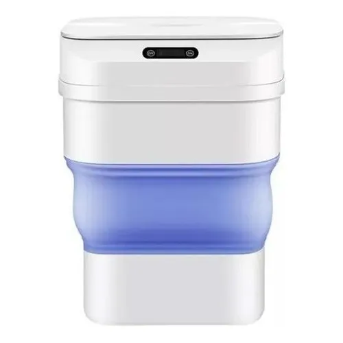 Papelero Baño Automático Inteligente Sensor De Proximidad Color Celeste F-4 P-3