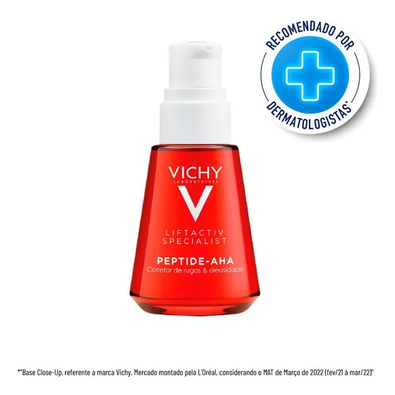Sérum Facial Anti Idade Peptide Aha 30ml Vichy Tipo de pele Mista ou oleosa